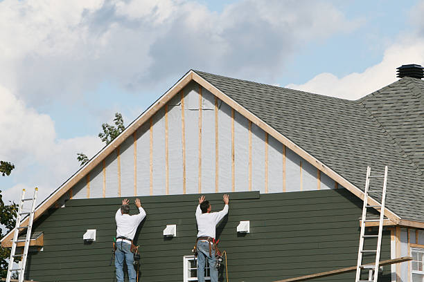 Professional Emergency Siding Repair technician working in Saint James City, FL